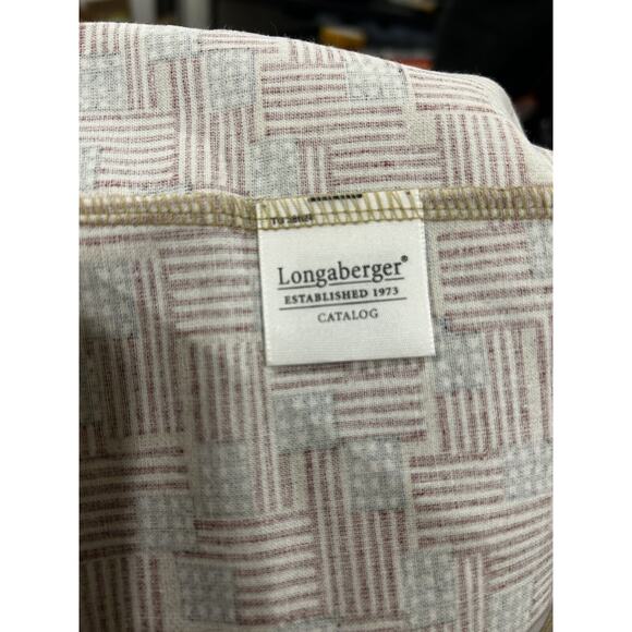 Longaberger CATALOG Basket Liner Old Glory fabric NEW flag patriotic - Picture 2 of 2